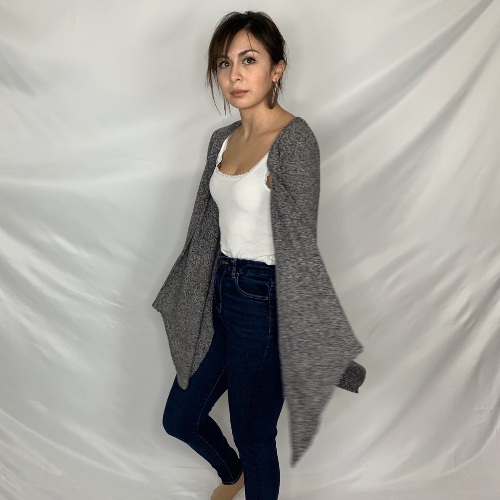 Navy and White Cardigan